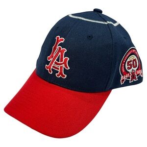L. A.  ANGELS 50TH ANNIVERSARY 1961-2011 CLAIM JUMPER ADJUSTABLE HAT  CAP